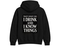 Grappig Drink Hoodie – THAT'S WHAT I DO – Unisex Hoodie voor Dames & Heren – Humor Cadeau