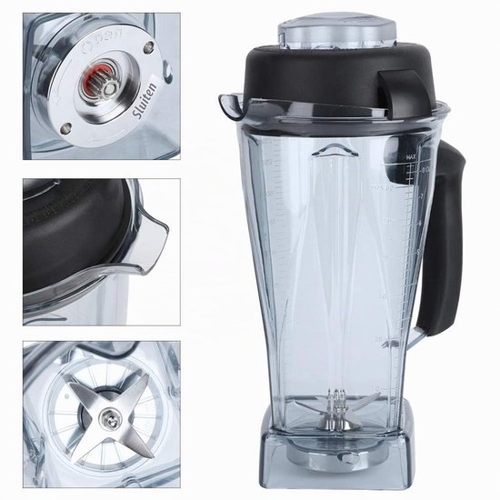 Blenderbeker - 2L - Transparant - Geschikt voor Vitamix — afbeelding 2