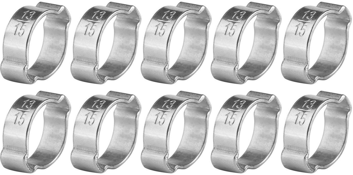 Slangklemmen 10 Stuks - Verstelbaar - Roestvrij Staal - Slangklemmen Assortiment - Drukbestendig - Corrosiebestendig - Slangklem