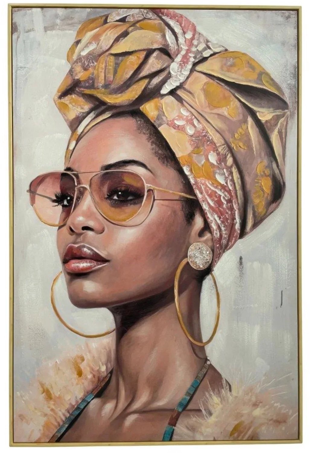 Mansion Atmosphere Schilderij Glamour Portret Zahra – 80 × 120 cm [gid://shopify/Metaobject/297300001103,gid://shopify/Metaobject/303097905487]