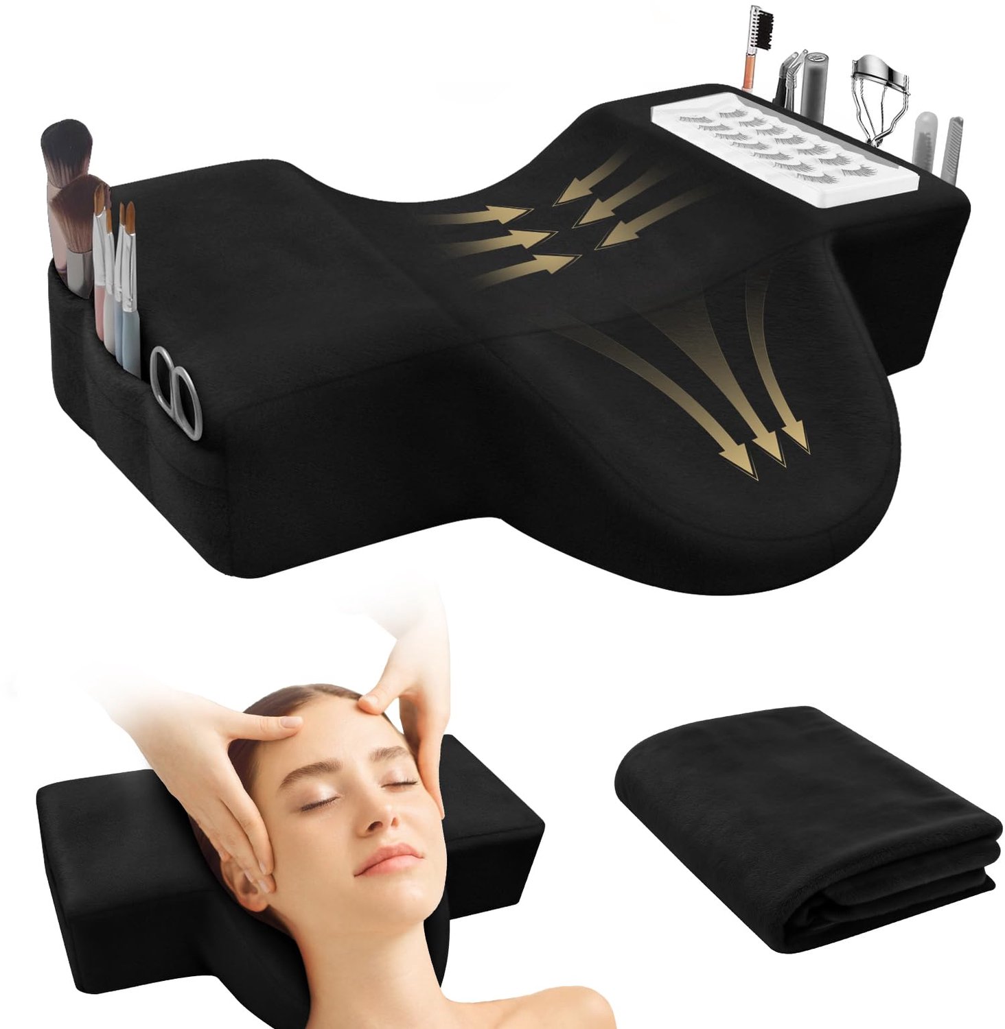 Ergonomisch U-vormig Kussen voor Wimperextensions