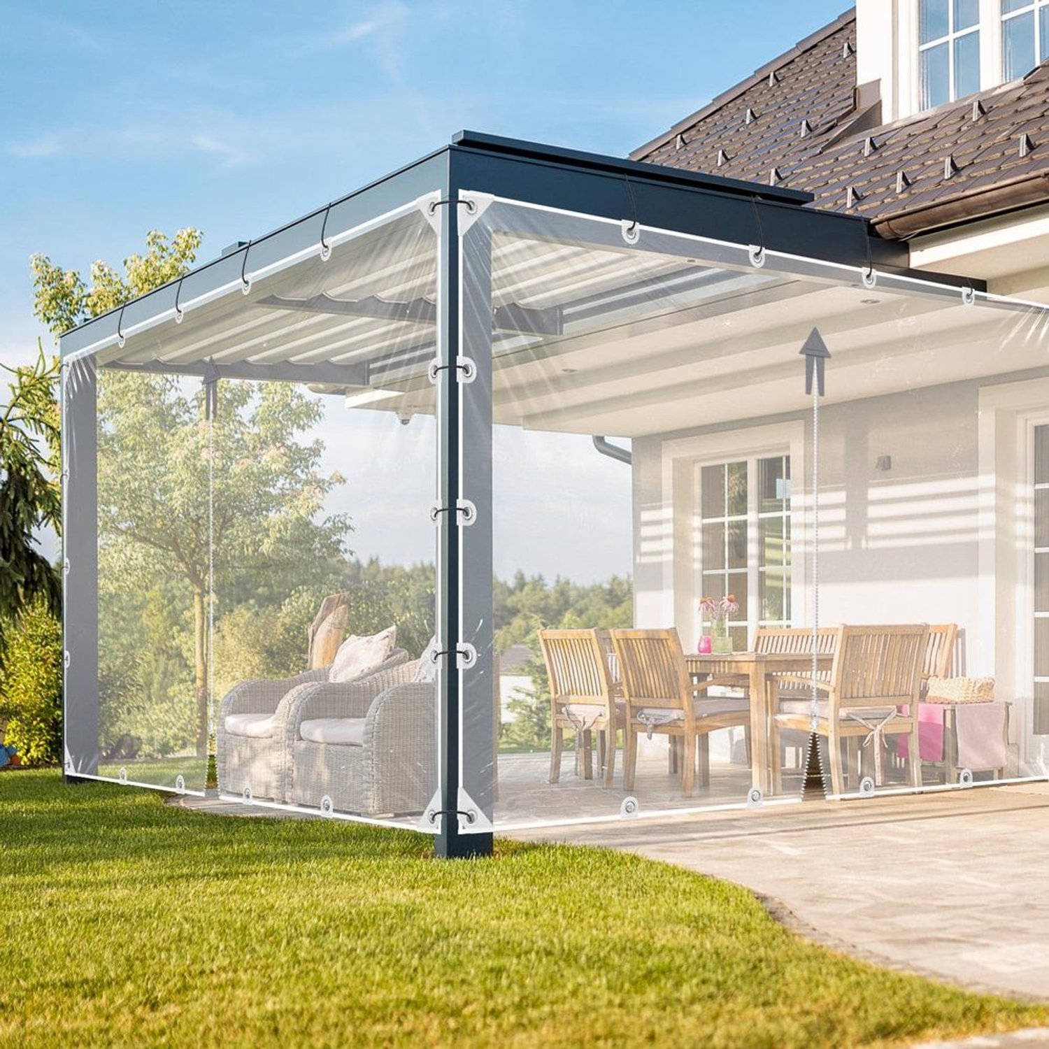 Waterdicht Afdekzeil 240 x 300 cm voor Buiten