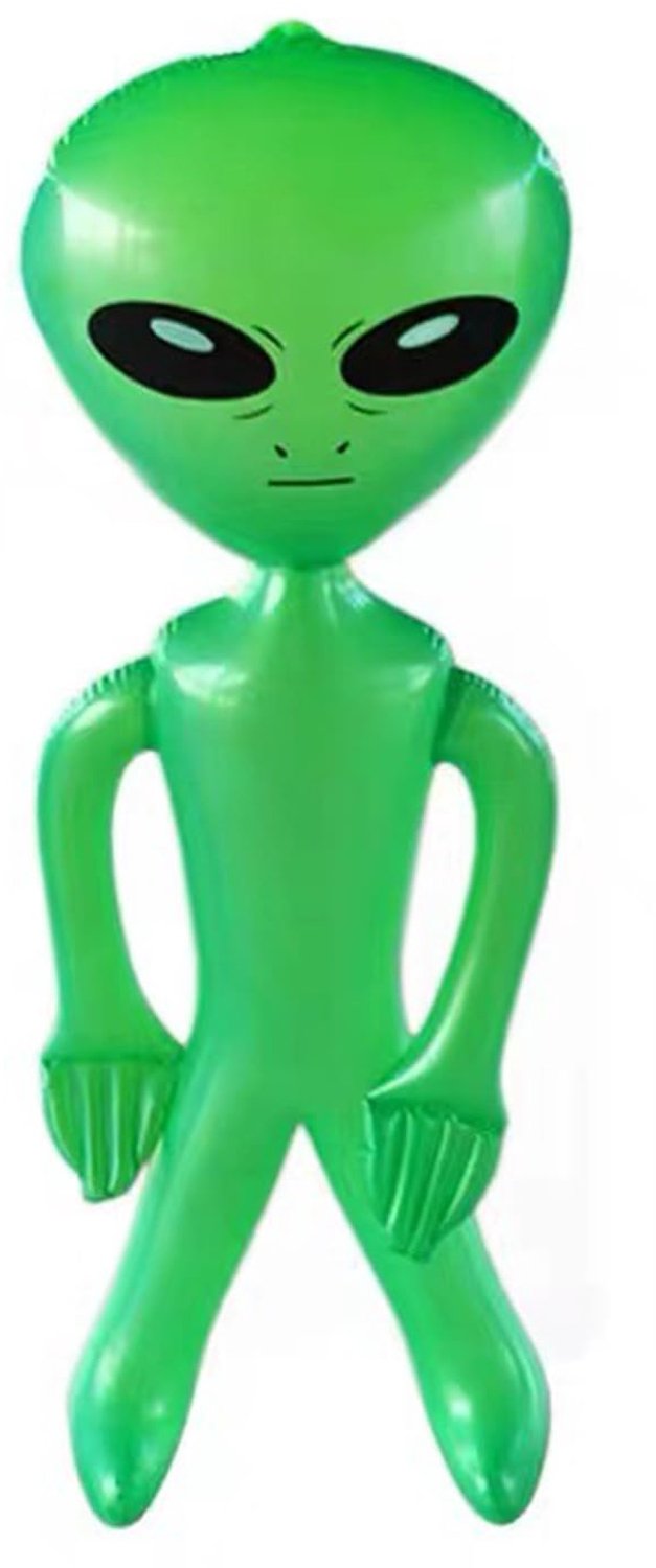 Halloween Opblaasbare Alien Decoratie 85cm
