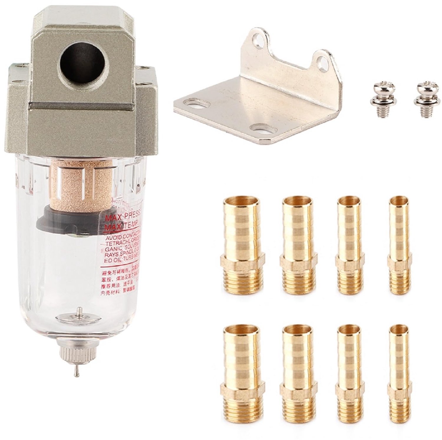Oliecatchcan Aluminium - Motorolie-separator - Olie-filter - Reservoir - Universeel - Lichtgewicht 218 gram - Olieafscheider