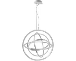 101066 hanglamp, acryl, 55 W, bladzilver