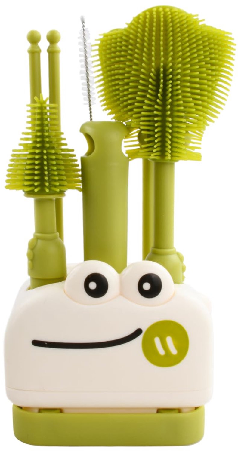 8-in-1 Kinderen Flessenborstelset met Krokodillendesign