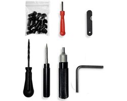 Bandenreparatieset 7-delig - Bandenreparatie - Proppenset - Reparatie spray - Lichtgewicht - Compact ontwerp