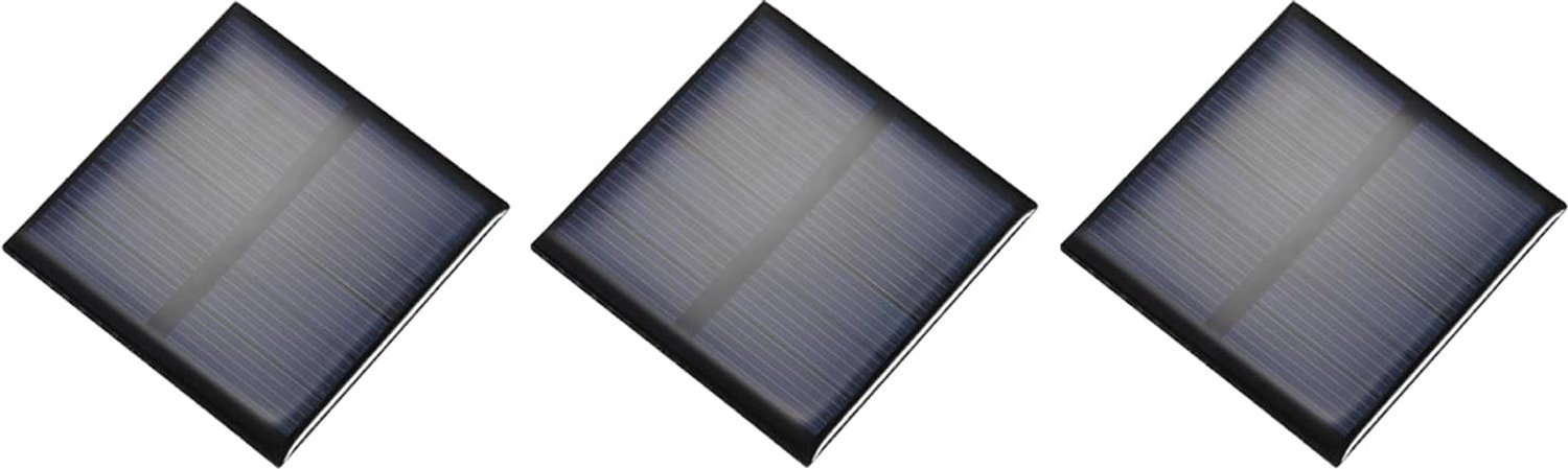 mini-zonnepaneel 70 x 70 mm - 3 V 0,63 W - micro-cellen - ideaal voor doe-het-zelf projecten - 3 stuks - ServiceTopper