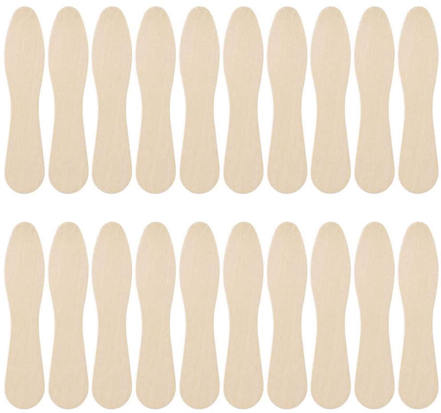 Set van 100 Biologisch Afbreekbare Mini IJslepels