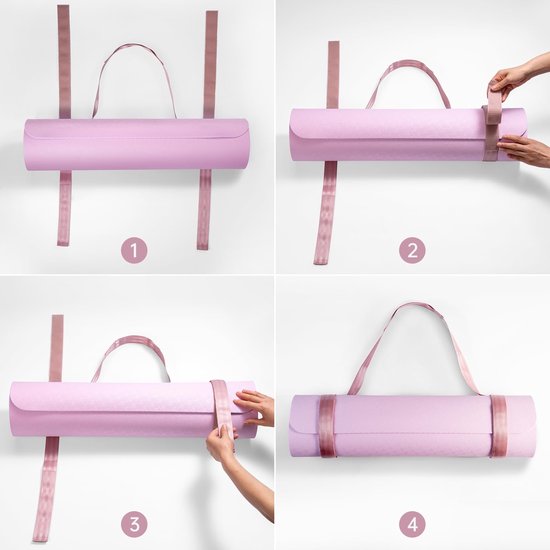Yogamat draagriem - Verstelbaar - Klittenbandsluiting van Yogamat — afbeelding 3