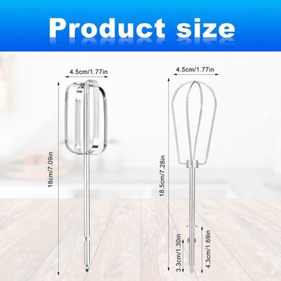 4st Handmixer Klopperopzetstuk voor MX600B MX3200B MX600R MX1500W MX610B — afbeelding 5