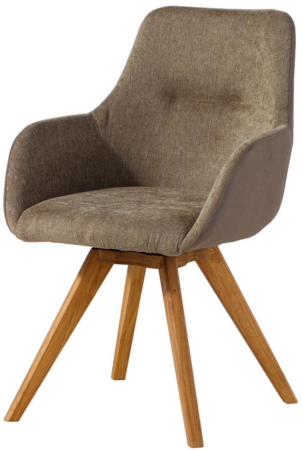 MASSIVMOEBEL24 .DE draaistoel taupe 100% polyester gedemonteerd TACOMA #12