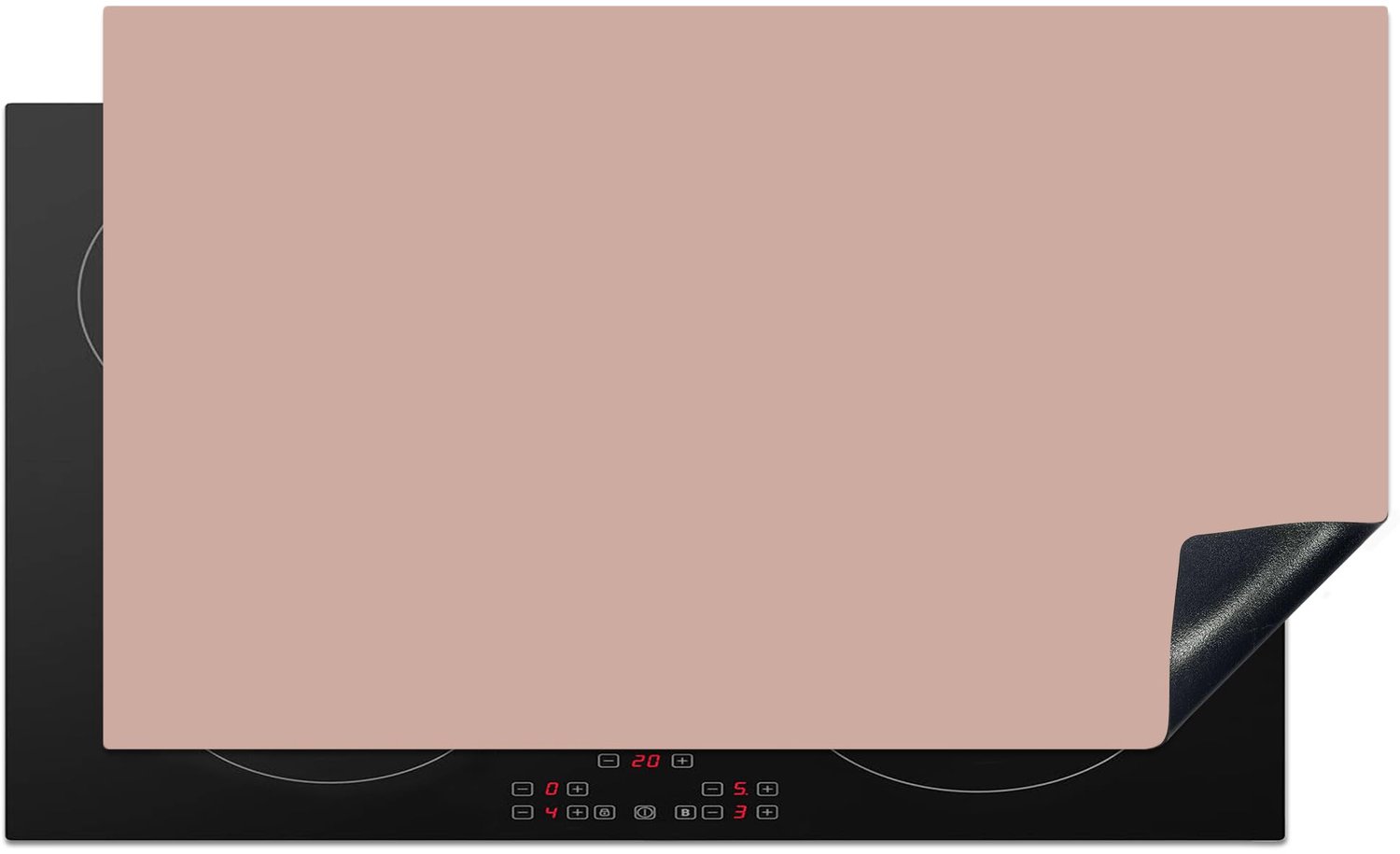 Inductiemat - Vinyl - Roze - 90x52cm - Keukenbescherming