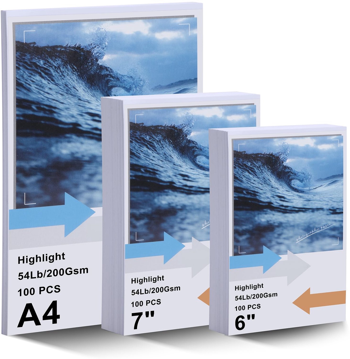 A4 Foto Papier, Hoogglans, 220 Vellen, Waterdicht