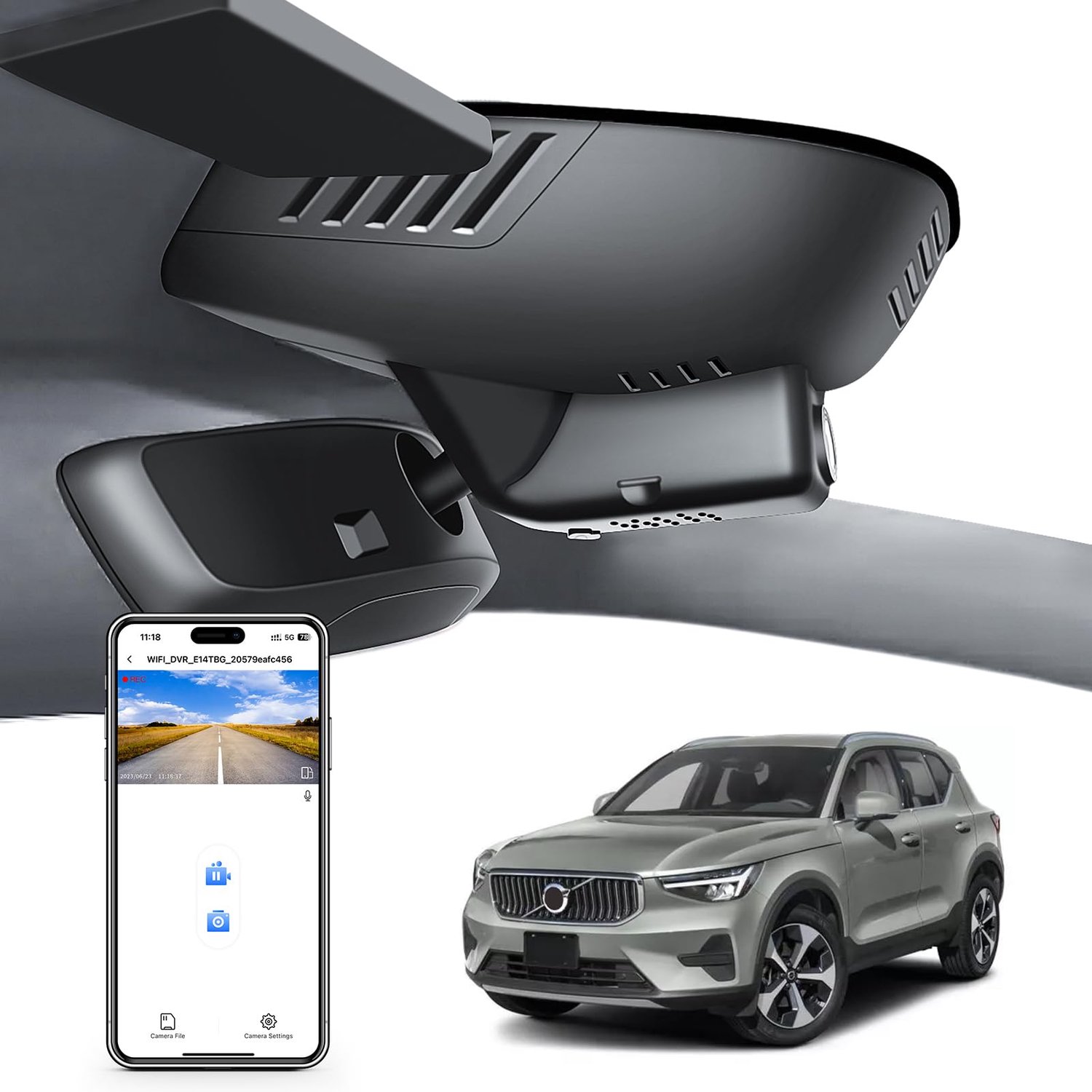 4K UHD Dashcam voor Auto met WiFi en App Functionaliteit