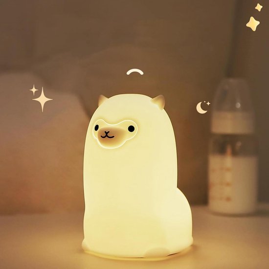 Dierenvormig Nachtlicht - Schattig Siliconen Lampje - LED Nachtlamp - 7-Kleuren Verloop - 1-Uurs Timer - BPA-Vrij Siliconen - Zacht En Wasbaar - Veilig Voor Kinderen En Ouderen - 1 Stuk van Longziming — afbeelding 2