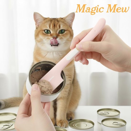 6 stuks kattenvoerlepel, spatel, siliconen kattenlepels voor natvoer, kattenvoer, menglepels voor huisdiervoeding, ingeblikte schepbenodigdheden voor katten en honden, gemakkelijk schoon te — afbeelding 5