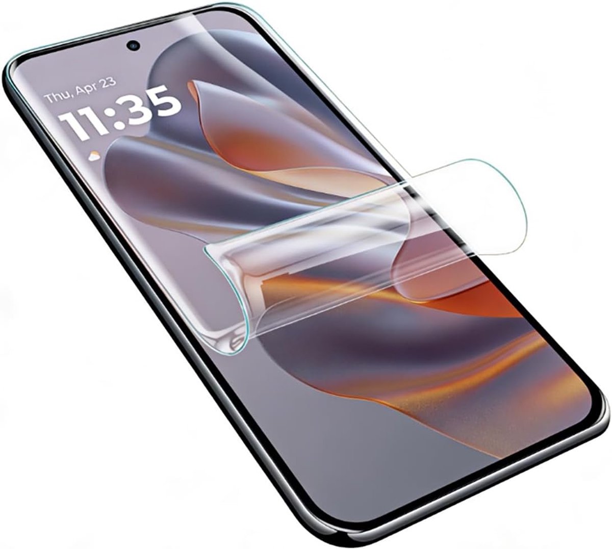 Beschermfolie voor Motorola Edge 50 Neo, 2 stuks, hoge aanraakgevoeligheid, flexibele TPU HD displaybeschermfolie, vrij van krassen