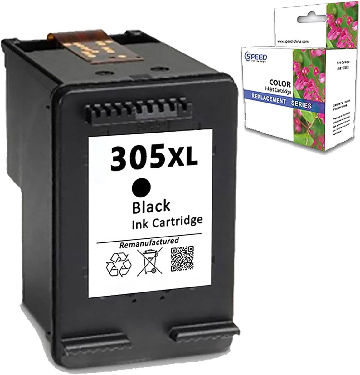 Compatible Ink Cartridge for HP 305 XL Black 305XL Printer Envy PHOTO 6420 Deskjet Plus 4110 2720 2710 6420 - ShopVlot