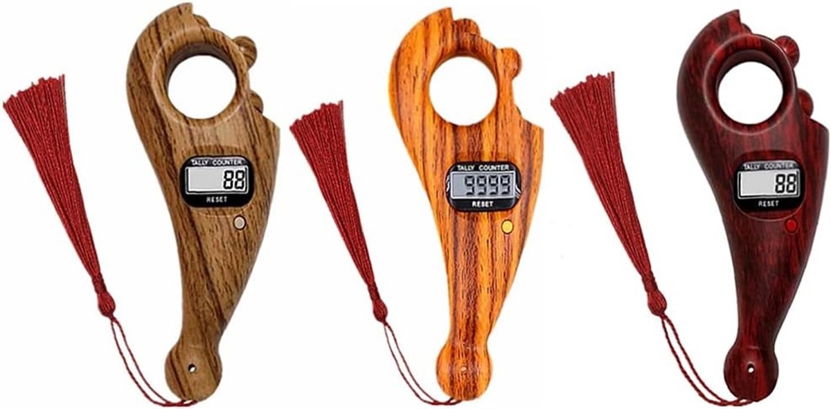 3-delige Digitale Kralenteller voor Boeddha Kralen, Meditatie en Gebed, Ideaal voor Ontspanning en Actieve Vingers