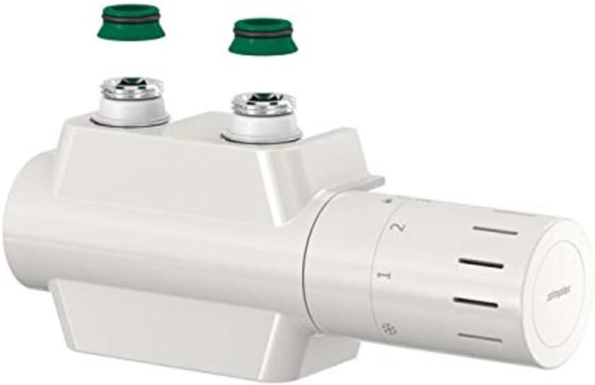 Simplex Variodesign set for towel heater and design radiator (white) - F12160 - ShopVlot