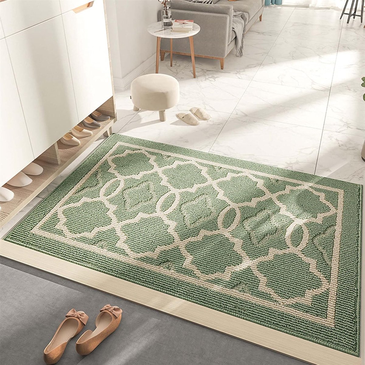 Ingangsmats - Binnenmats - Grid Mats - Anti-slip - Waterabsorberend - Anti-vuil - Geschikt voor binnengingangen - 1 stuk - 50 x 80 cm - Groen