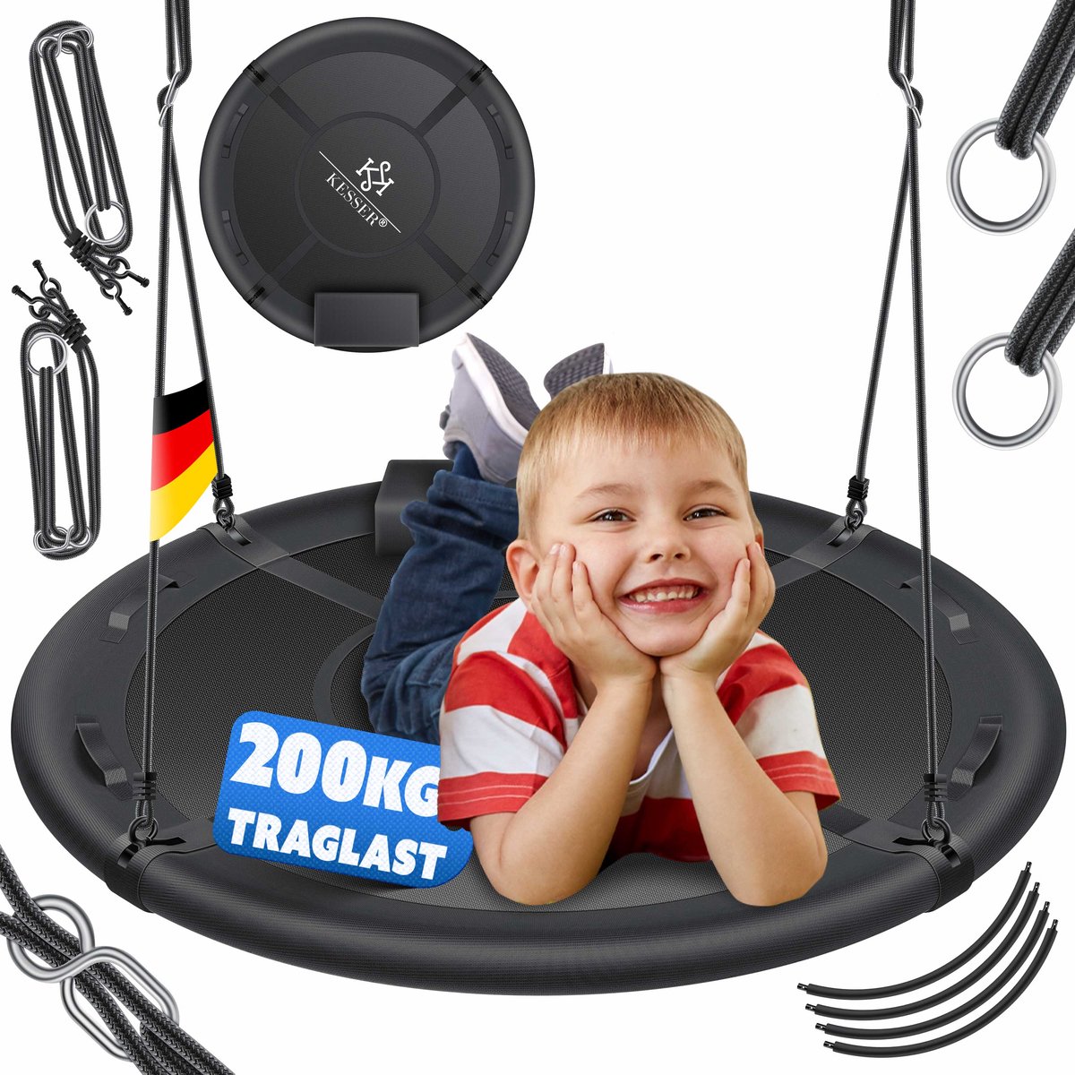 KESSER Hangmat Tuin 60cm - Stabiele en Weerbestendige Schommel