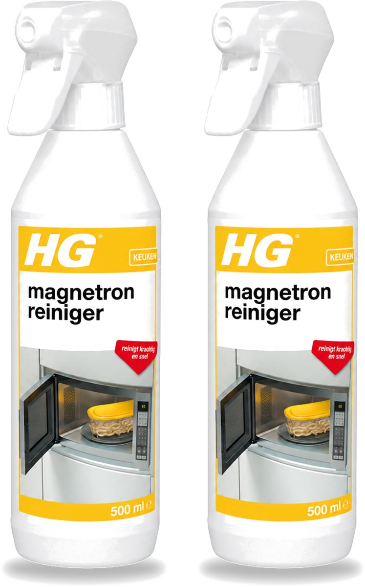 2 x HG - Magnetronreiniger - Reinigt Krachtig & Snel - 500 ml - Bulkverpakking - 2 stuks