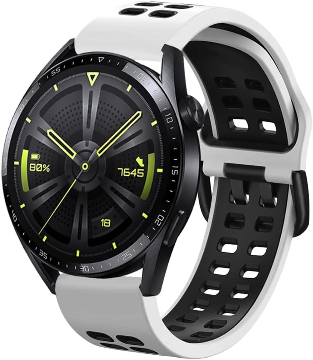 Horlogeband 22mm - Soft silicone - Twee kleuren - Comfortabel voor dagelijks gebruik - ShopVlot