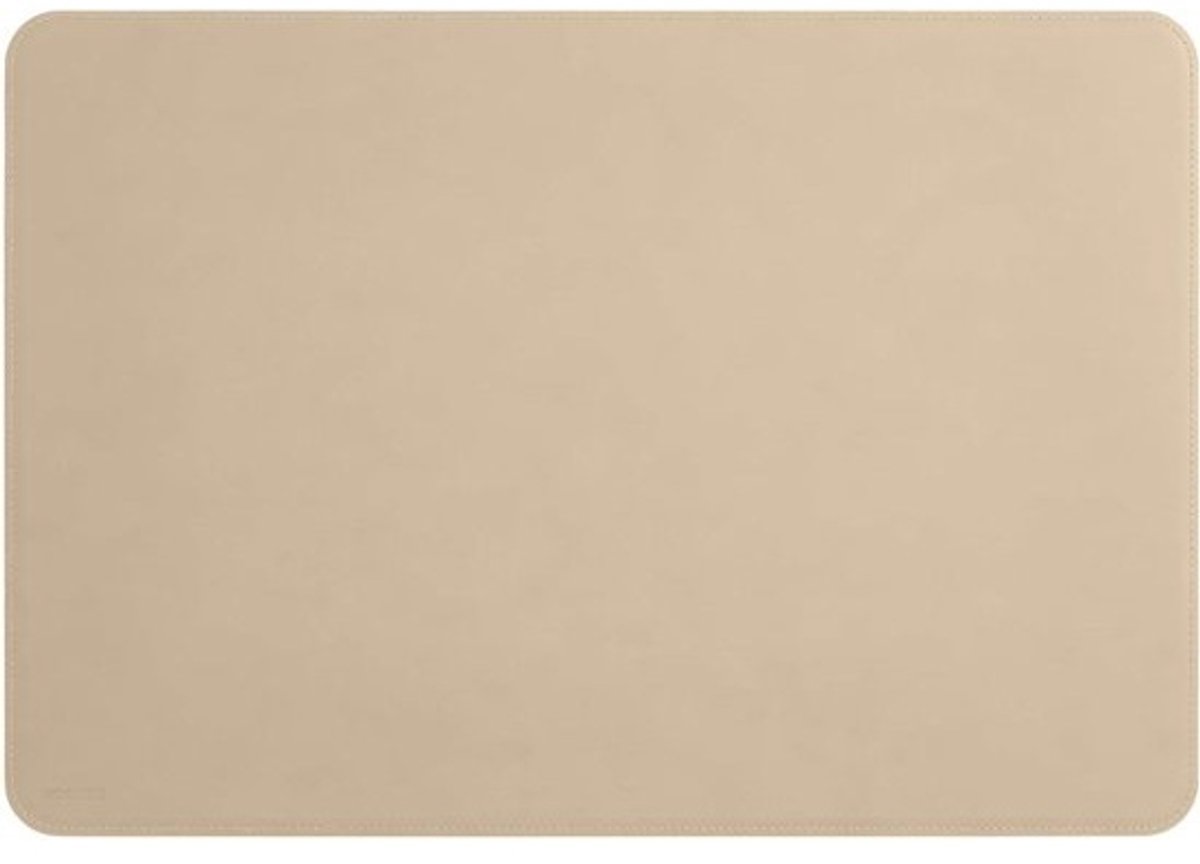 Bureaulegger - Leer - Bureaumat - Kantoororganisatie - Handgemaakt - Italië - 50x35 cm - Beige