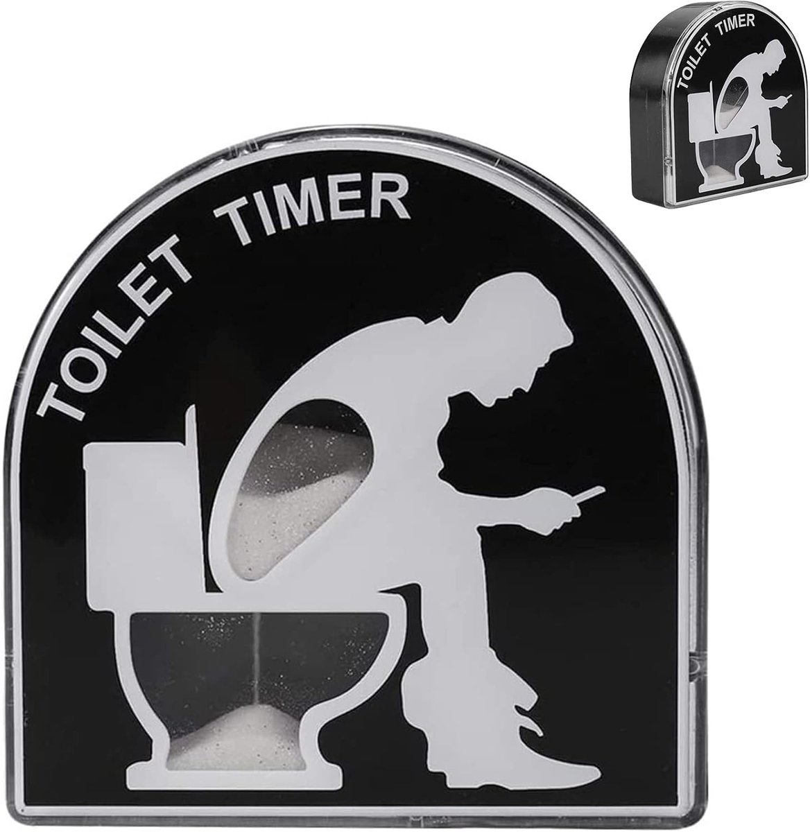 5 minuten zand toilet zandloper-timer, kinderborstels timing tool huis tuin home decor speelgoed, grappige cadeaus voor mannen, man, papa, Vaderdag, verjaardagsgrap (C)