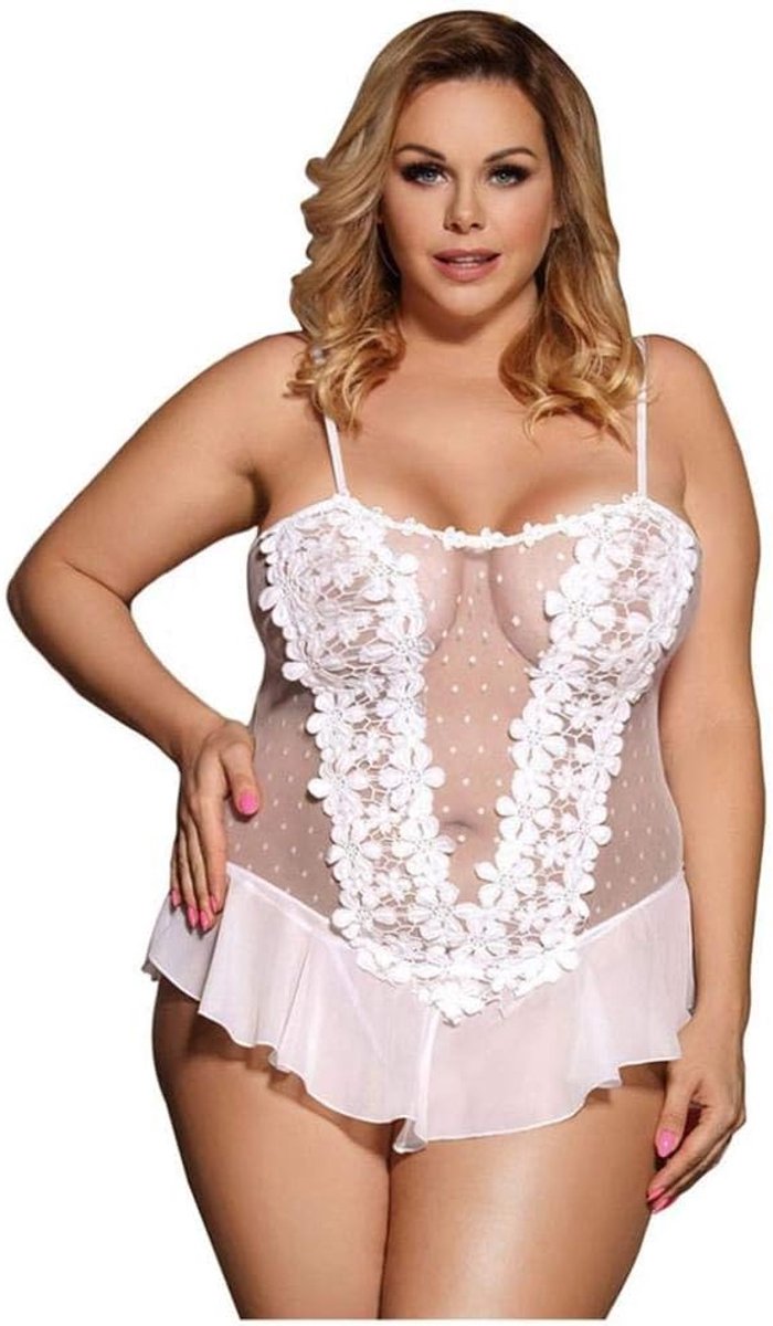 Dameskleding Sexy Lingerie Kant Transparante Lingerie Vrouwen Diepe V Kostuums Jurken