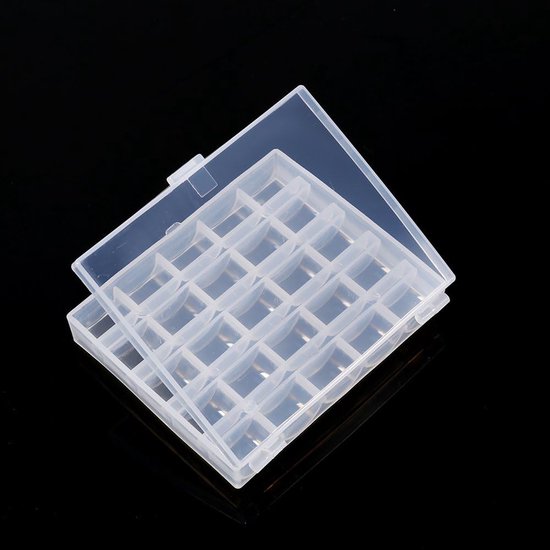 Cucito,Pfaff Ambition 630,Spulenbox Leer,Bobbin Oergdoos,Naaihine Gereedschap 1Pc Plastic Lege Spoelen Case Naaihine Spoel Organizer Oergdoos Voor 25 Spoelen — afbeelding 5