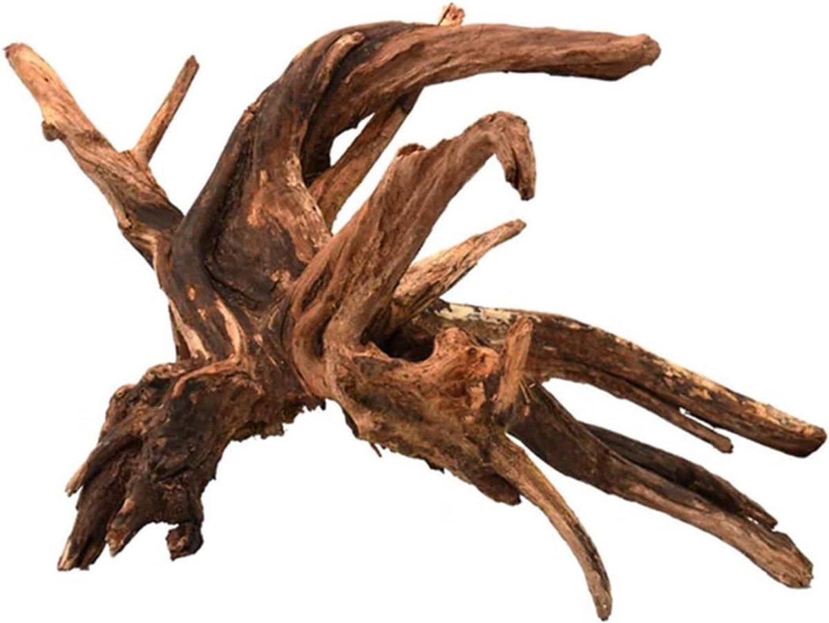 Hout voor aquarium nano-tuin en terraria - creëert een wilde en unieke ambinet, grootte medium enkel stuk 15-20 cm