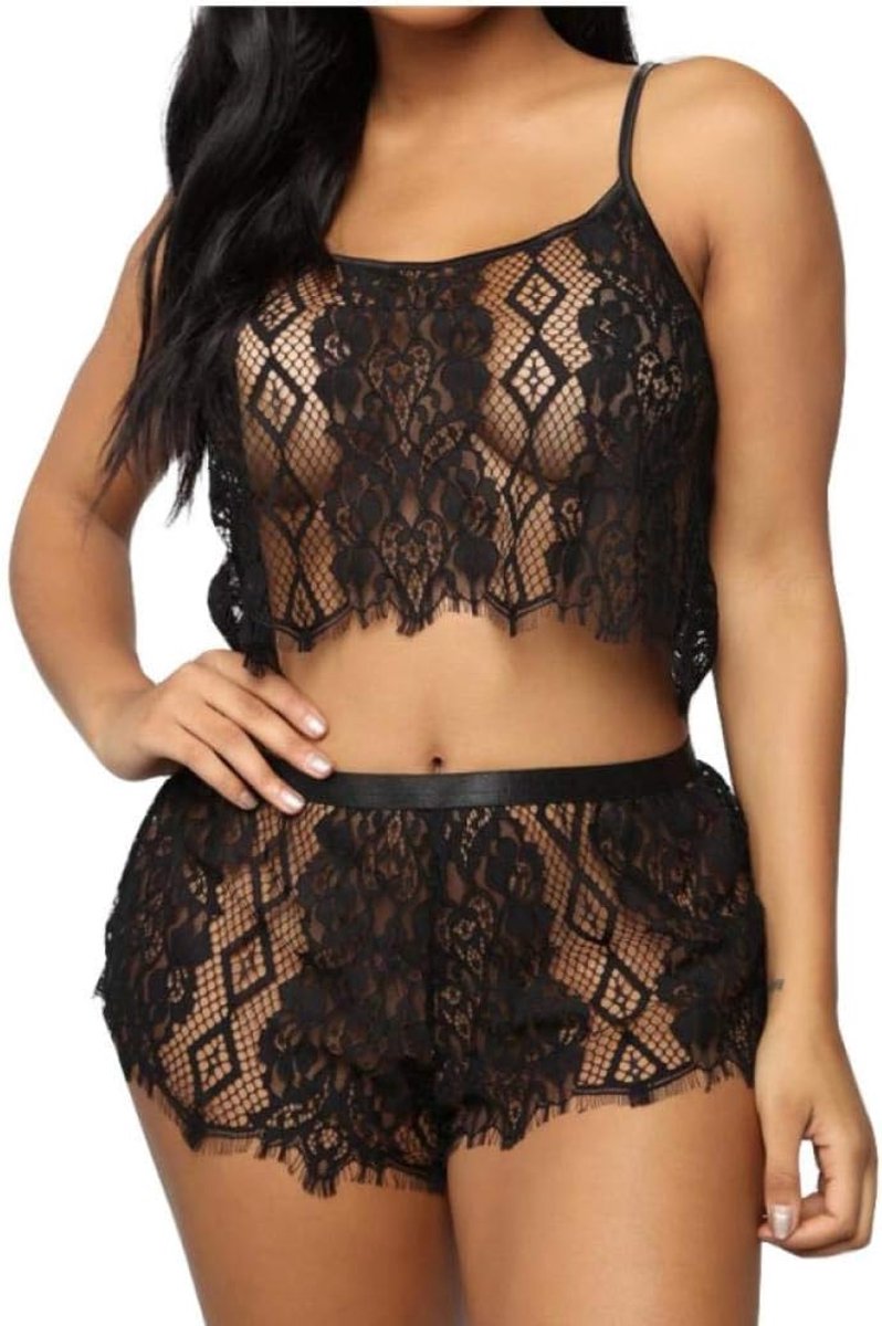 Dameskleding Plus size vrouwen sexy kanten lingerie beha ondergoed slips door middel van erotische verleiding