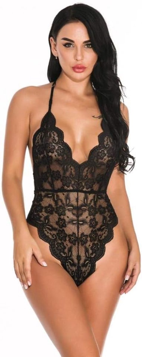 Kleding Vrouwen transparante Romper Backless erotisch ondergoed