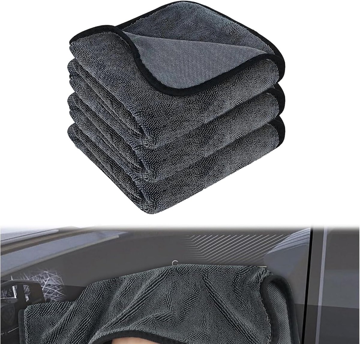 Droogdoek 50 x 80 cm - super absorberend microvezel - laat geen sporen achter - ideaal voor de douche - ShopVlot