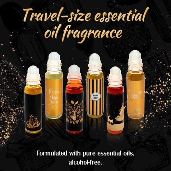 Adventskalender 2025 voor Mannen, set met 24 geuren - Inclusief 35 ml parfum, essentiële oliën en auto geurverspreider, kerstkalender cadeau voor heren — afbeelding 2