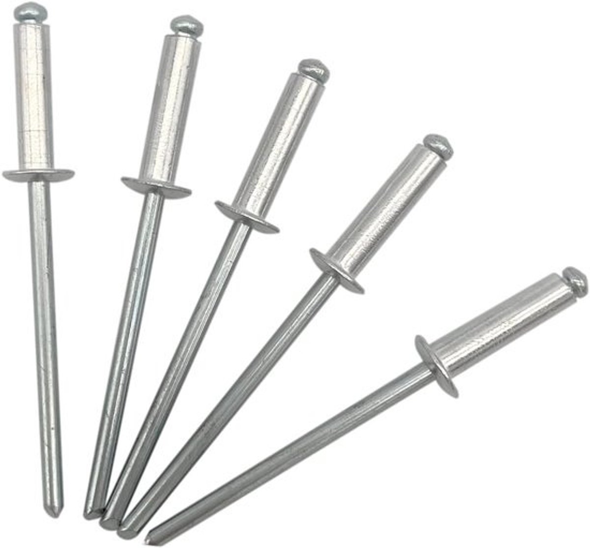 100 Stuks Blinde Klinknagels 3,2 x 12 mm - Aluminium Klinknagels met Stalen Doorn