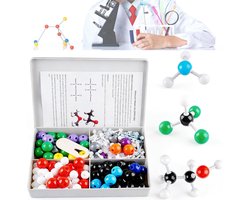 Chemisch moleculair model, structuurset voor biologische moleculen, voor studenten, wetenschappelijke chemicaliën, 240 stuks