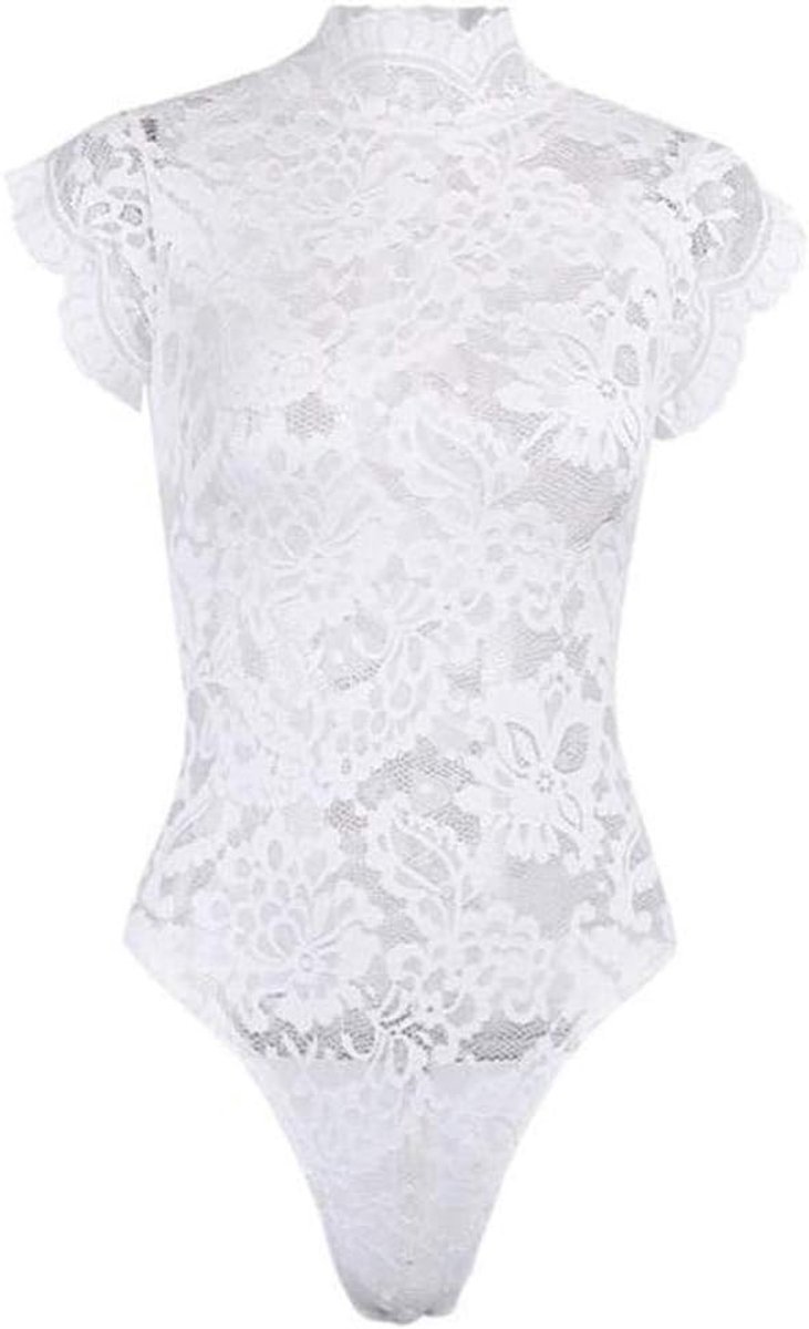 Dames Lace Bandage Sexy Dames Ondergoed set-Blanco_M
