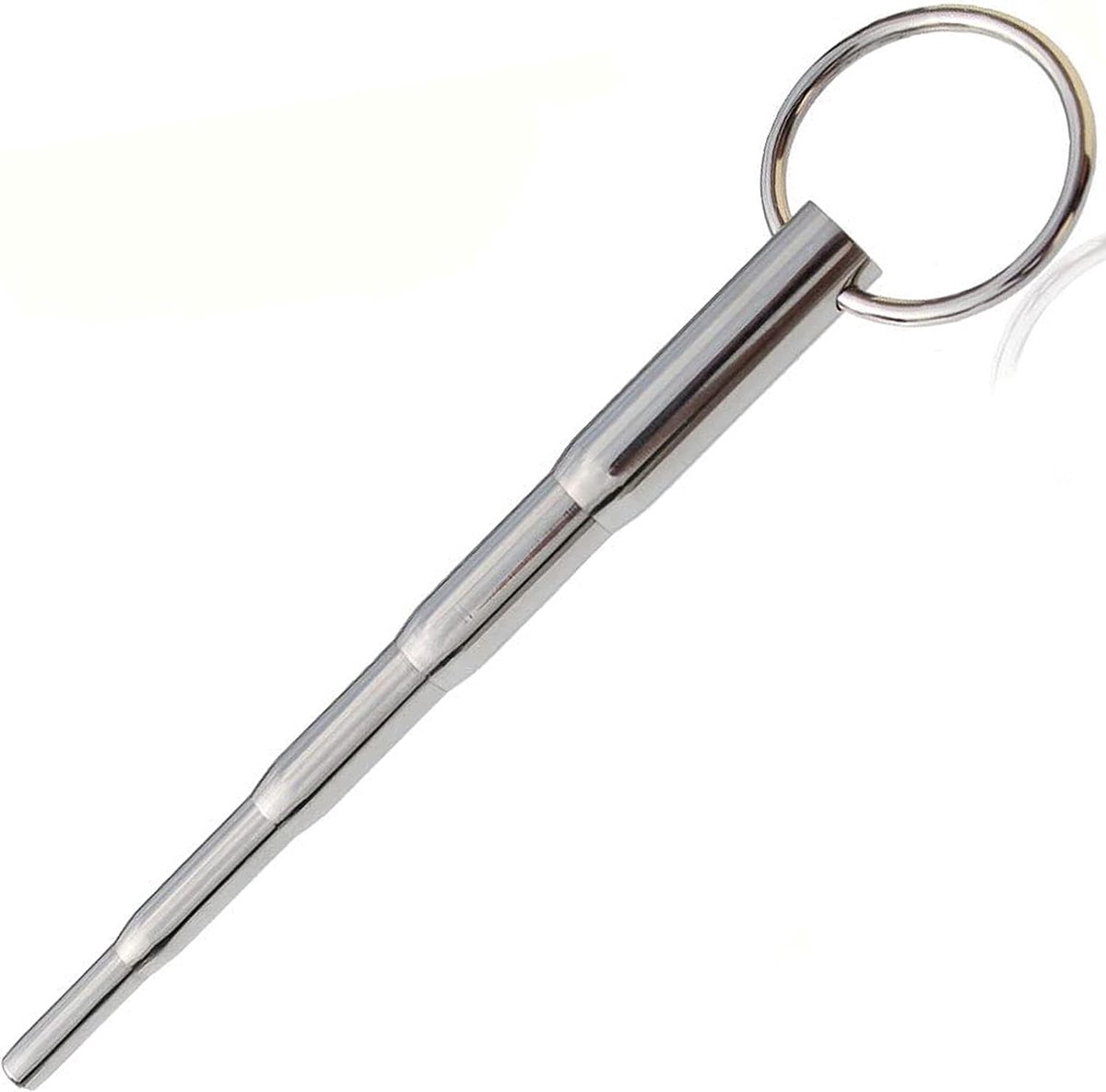 Getrapte Urethradilatator van roestvrij staal - 5 niveaus (Ø 6,2mm tot 11,4mm) - 140mm lengte - Glad oppervlak voor urethral sounding - Professionele penis-plug en katheter voor mannen N16-8