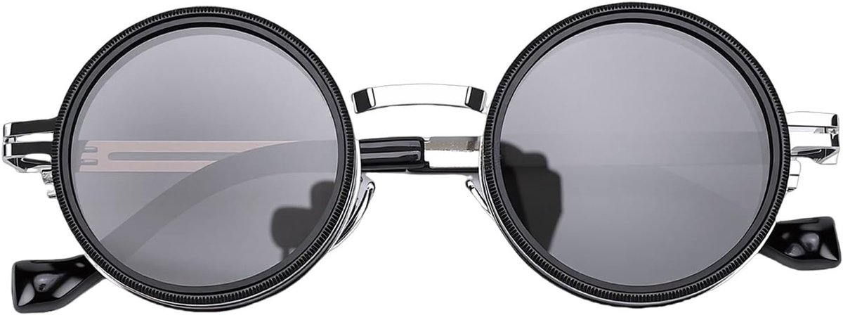 Zonnebril Met Getinte Glazen, Gepolariseerde Bril Met 49 Mm ND-Filterglazen, Rond Montuur, Universeel Voor Mannen En Vrouwen, Duiken, Vissen, Buitenactiviteiten