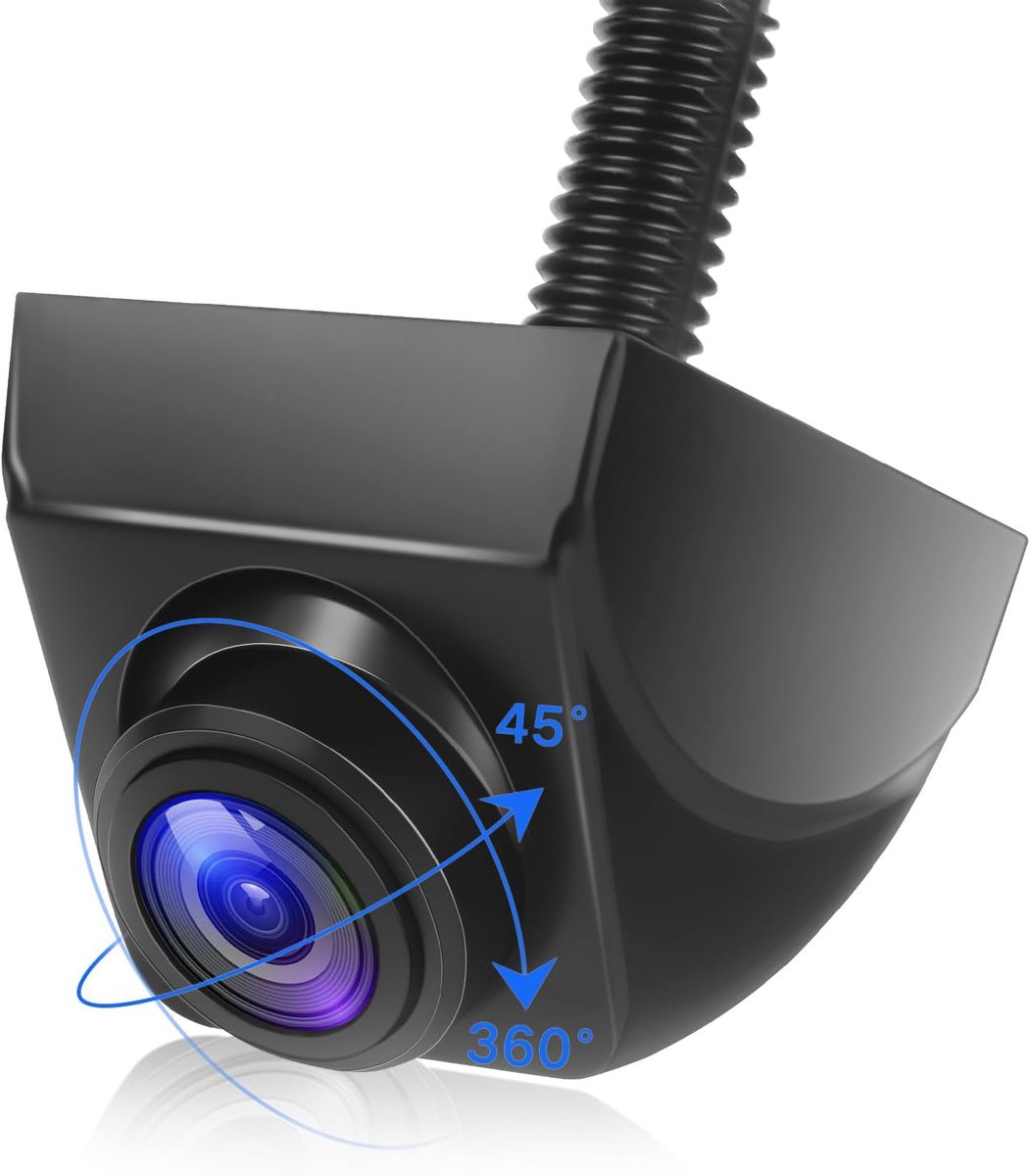 SnelShoppen - AHD 1080P Achteruitrijcamera voor Auto's - 170º Groothoek - Nachtzicht - 360° Draaibaar - IP69 Waterdicht - Universele Camera voor Campe