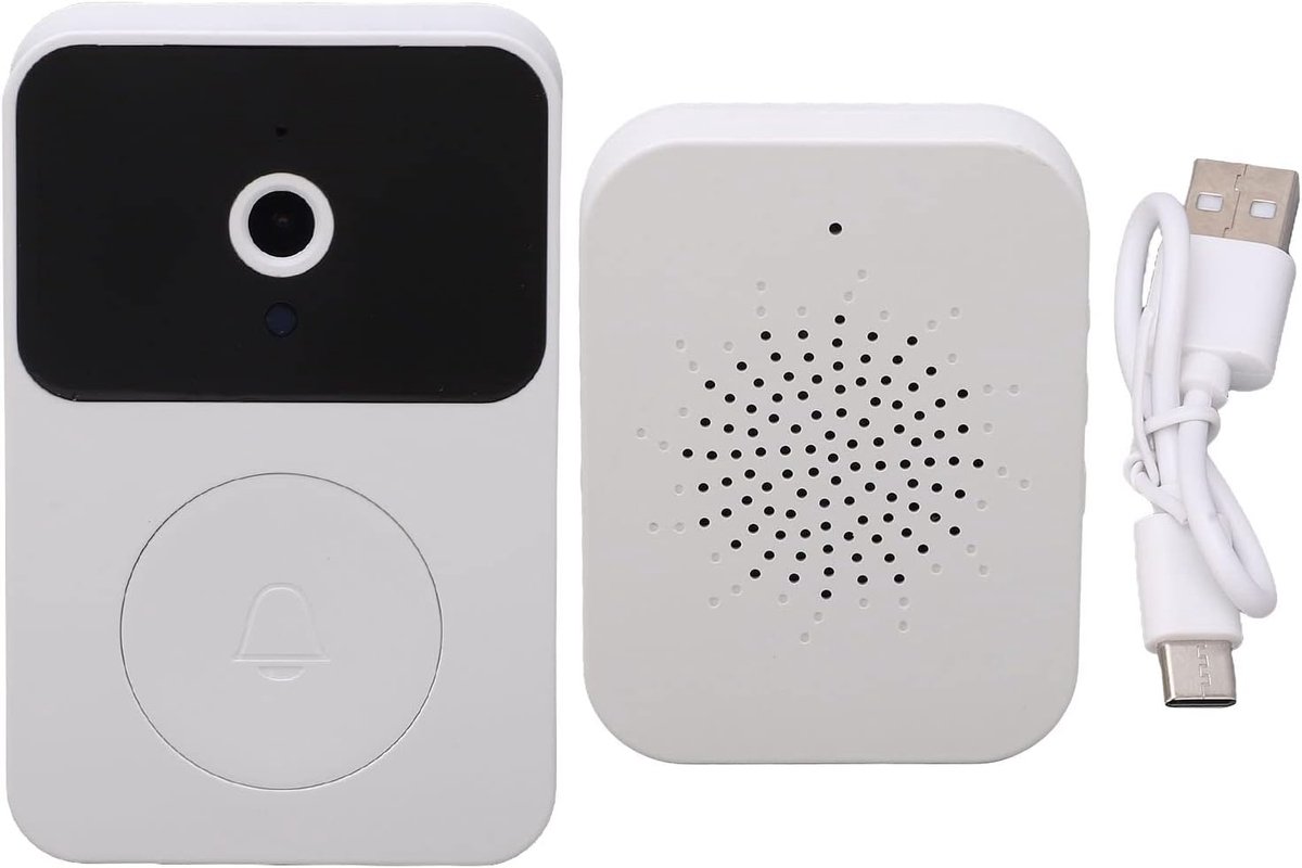 Deurbelcamera Multifunctionele Videodeurbel Infrarood Video-oproep Spraaklettertypen 2.4G WiFi-deurbelcamera Batterij met Hoge Capaciteit voor Thuiskantoor