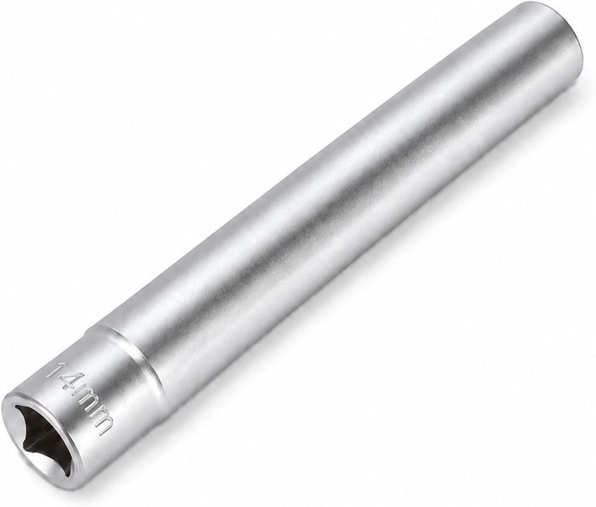 3/8 Inch Extra Lange Zeskantdop 120 Mm Diepe Aandrijfdop voor 8 Mm 10 12 13 14 Bevestigingsmiddelen, Chroom-vanadiumstaal Dophuls voor Verzonken Moeren, Lange Bouten, (14)