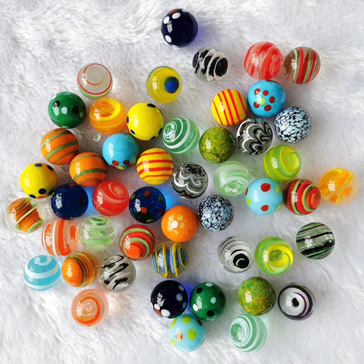 30 stuks glazen ks, kleurrijke kattenogen, transparante handgemaakte glazen ks, kleurrijke ks, 16 mm decoratief glas, buitensport, wooncultuur, aquariumdecoraties