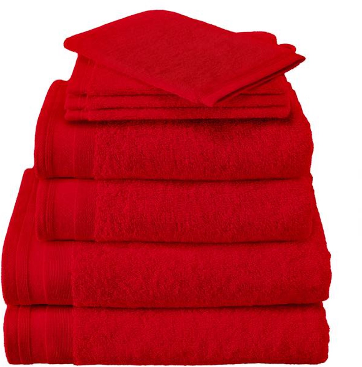 De Witte Lietaer Contessa Badlaken - 100x150 cm - Scarlet Red