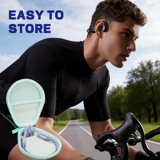 Bone Conduction Hoofdtelefoonhoes, compatibel met SHOKZ OpenRun Pro 2, OpenSwim en MRYTKY (Groen), Hardcase voor Bone Conduction Hoofdtelefoons — afbeelding 5