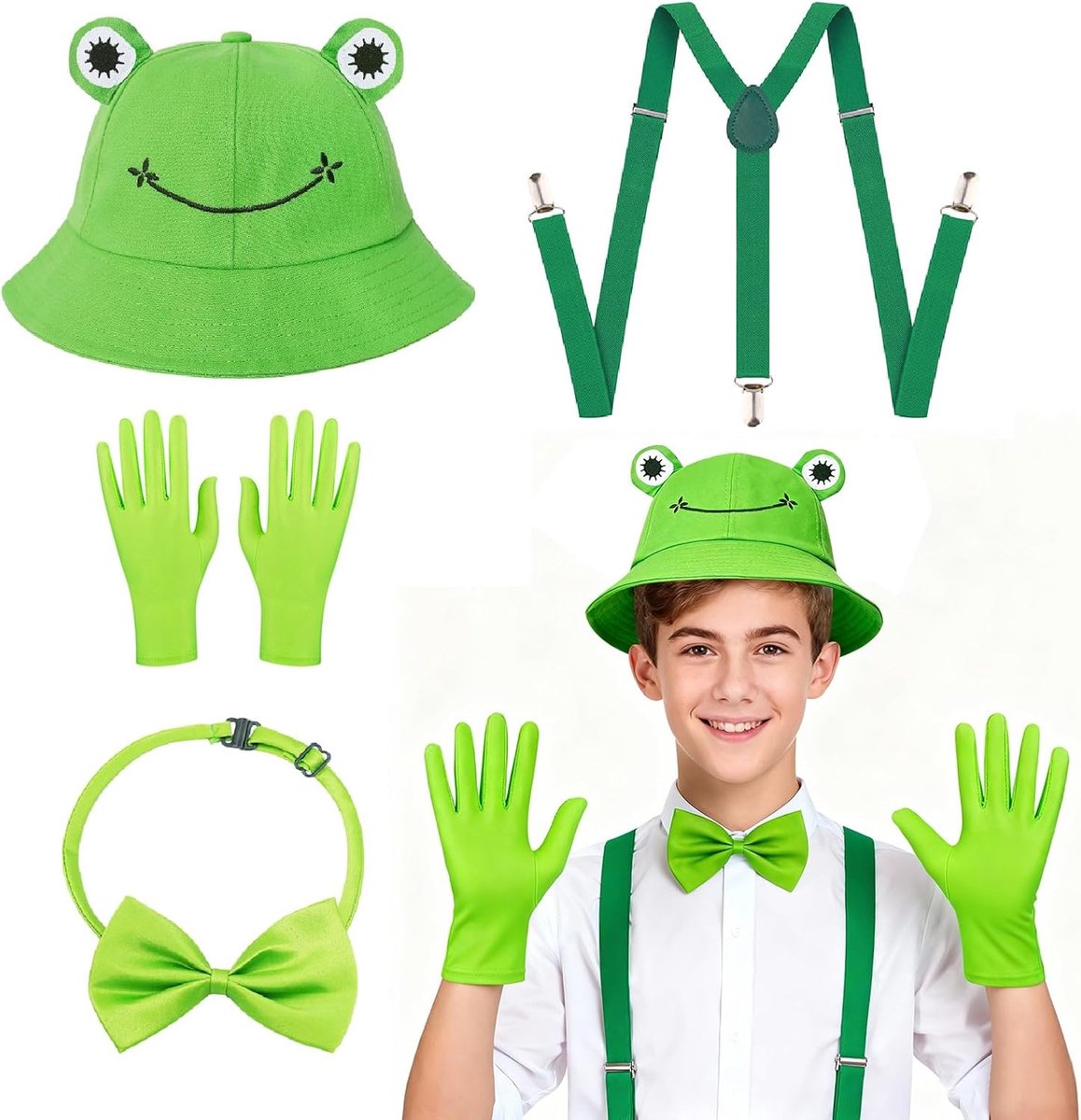 4 stuks kikkerkostuum volwassenen kikker haarband kikker haaraccessoires